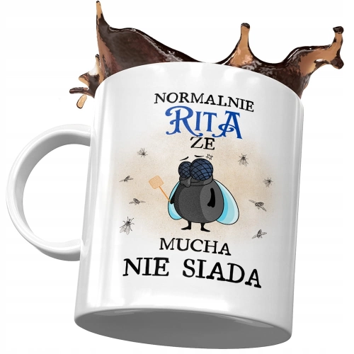 Kubek Dla Rity Siostry Koleżanki Żony na Prezent z Nadrukiem ze Zdjęciem