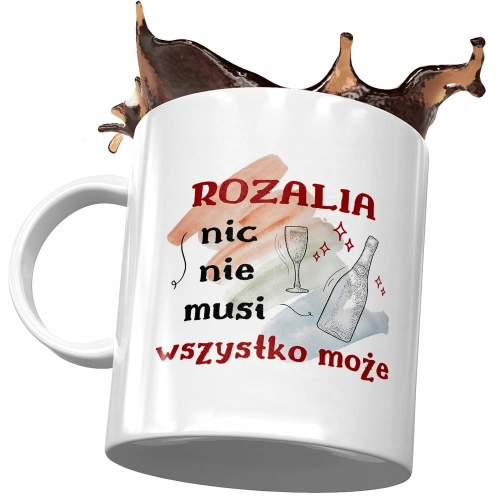 Kubek Dla Rozalii Koleżanki Żony na Prezent z Nadrukiem ze Zdjęciem