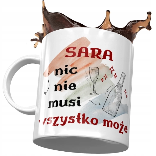 Kubek Dla Sary Koleżanki Przyjaciółki Żony z Nadrukiem ze Zdjęciem