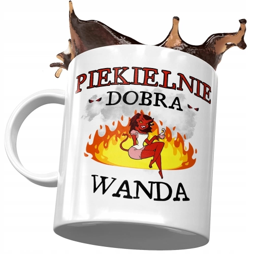 Kubek Dla Wandy Żony Koleżanki na Prezent z Nadrukiem ze Zdjęciem