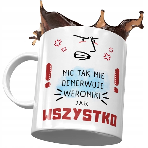 Kubek Dla Weroniki Żony Siostry Koleżanki Prezent z Nadrukiem ze Zdjęciem