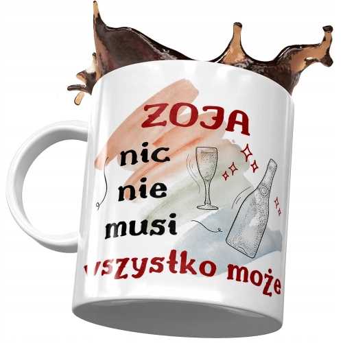Kubek Dla Zoi Koleżanki Żony na Prezent z Nadrukiem ze Zdjęciem