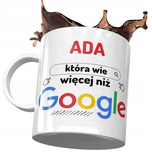 Kubek Dla Ady Żony Koleżanki na Prezent z Nadrukiem ze Zdjęciem