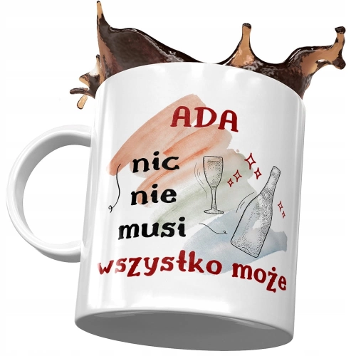Kubek Dla Ady Żony Koleżanki na Prezent z Nadrukiem ze Zdjęciem