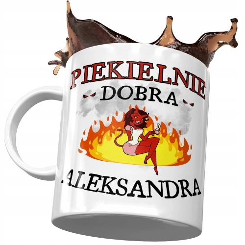 Kubek Dla Aleksandry Koleżanki Żony na Prezent z Nadrukiem ze Zdjęciem