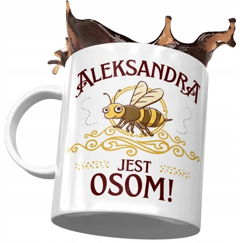 Kubek Dla Aleksandry Koleżanki Żony na Prezent z Nadrukiem ze Zdjęciem