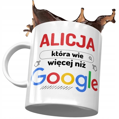 Kubek Dla Alicji Koleżanki Przyjaciółki Żony z Nadrukiem ze Zdjęciem