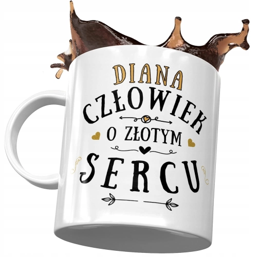 Kubek Dla Diany Koleżanki Żony na Prezent z Nadrukiem ze Zdjęciem