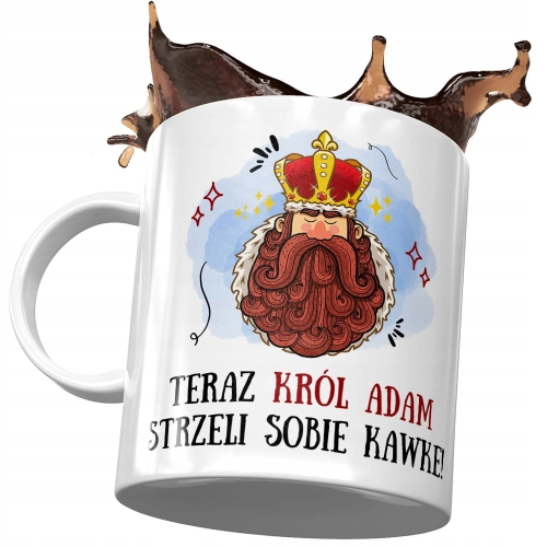 Kubek Dla Adama Kolegi Męża Prezent na Urodziny z Nadrukiem ze Zdjęciem