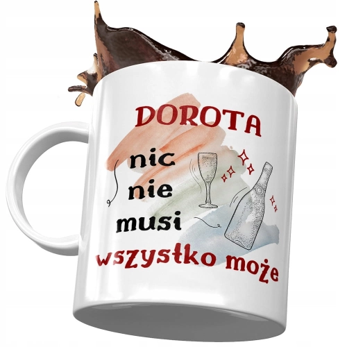 Kubek Dla Doroty Żony Koleżanki na Prezent z Nadrukiem ze Zdjęciem