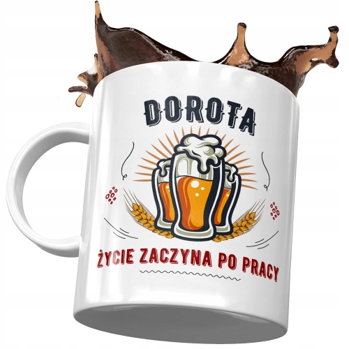 Kubek Dla Doroty Żony Koleżanki na Prezent z Nadrukiem ze Zdjęciem
