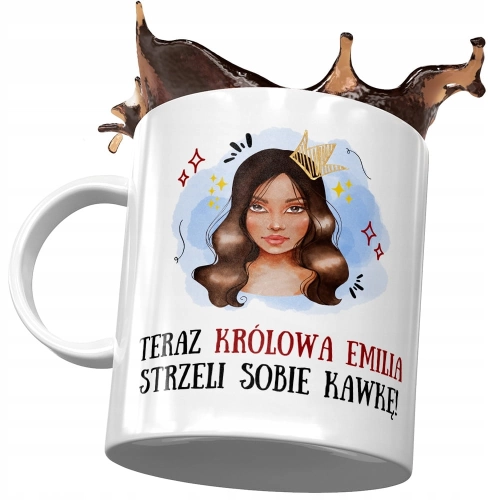Kubek Dla Emilii Koleżanki Żony Dziewczyny Prezent z Nadrukiem ze Zdjęciem