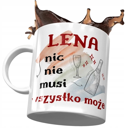 Kubek Dla Leny Koleżanki Przyjaciółki Żony z Nadrukiem ze Zdjęciem