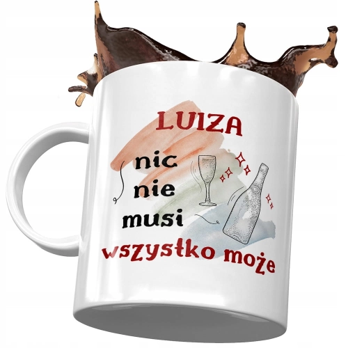 Kubek Dla Luizy Żony Koleżanki na Prezent z Nadrukiem ze Zdjęciem