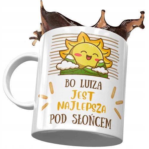 Kubek Dla Luizy Żony Koleżanki na Prezent z Nadrukiem ze Zdjęciem