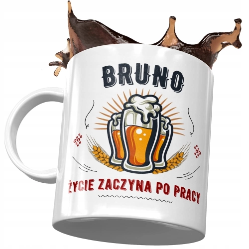 Kubek Dla Brunona Bruna Kolegi Męża Prezent z Nadrukiem ze Zdjęciem