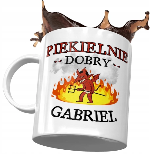 Kubek Dla Gabriela Gabrysia Kolegi Męża na Prezent z Nadrukiem ze Zdjęciem
