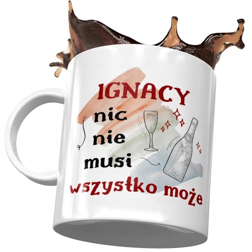 Kubek Dla Ignacego Kolegi Przyjaciela na Prezent z Nadrukiem ze Zdjęciem