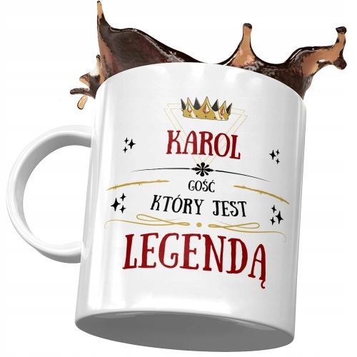 Kubek Dla Karola Kolegi Przyjaciela na Prezent z Nadrukiem ze Zdjęciem