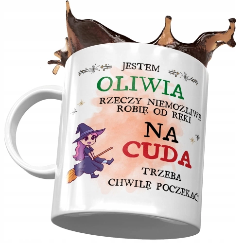 Kubek Dla Oliwii Koleżanki Przyjaciółki Żony z Nadrukiem ze Zdjęciem