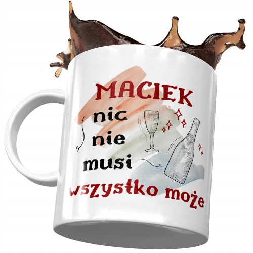 Kubek Dla Maćka Macieja Kolegi Męża przyjaciela z Nadrukiem ze Zdjęciem