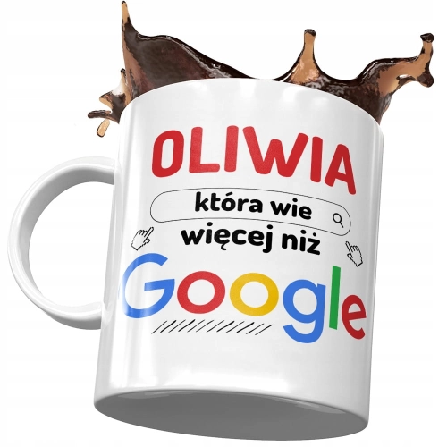 Kubek Dla Oliwii Koleżanki Przyjaciółki Żony z Nadrukiem ze Zdjęciem