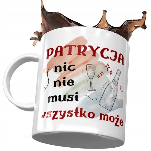 Kubek Dla Patrycji Koleżanki Żony na Prezent z Nadrukiem ze Zdjęciem