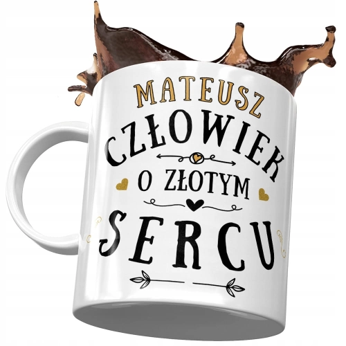 Kubek Dla Mateusza Kolegi Męża Przyjaciela Prezent z Nadrukiem ze Zdjęciem