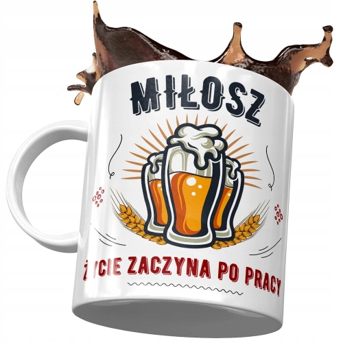 Kubek Dla Miłosza Męża Kolegi na Prezent z Nadrukiem ze Zdjęciem