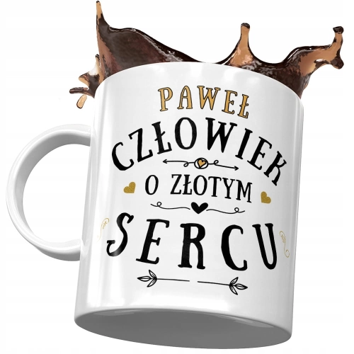 Kubek Dla Pawła Kolegi Męża Przyjaciela na Prezent z Nadrukiem ze Zdjęciem