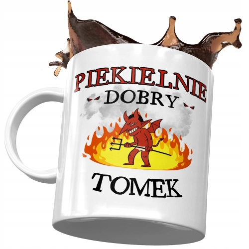 Kubek Dla Tomka Tomasza Kolegi Męża na Prezent z Nadrukiem ze Zdjęciem