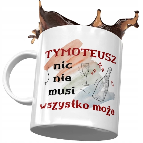 Kubek Dla Tymoteusza Kolegi Przyjaciela Prezent z Nadrukiem ze Zdjęciem