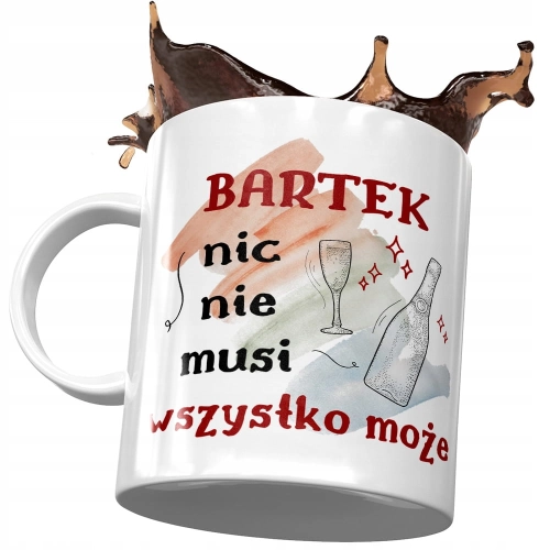 Kubek Dla Bartłomieja Bartka Kolegi Męża Prezent z Nadrukiem ze Zdjęciem