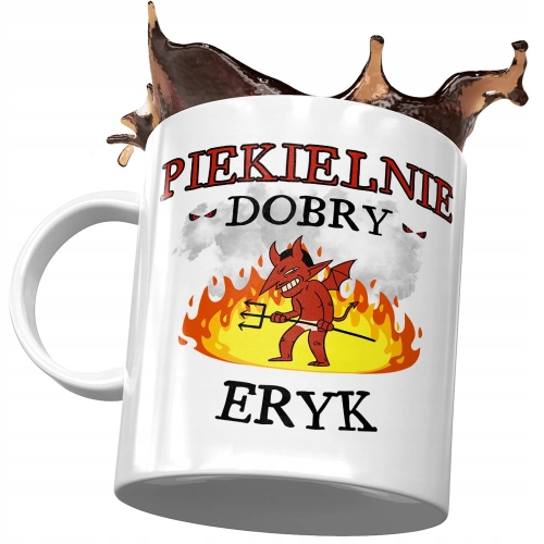 Kubek dla Eryka Kolegi Przyjaciela Męża na Prezent z Nadrukiem ze Zdjęciem