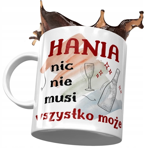 Kubek dla Hani Hanny Koleżanki Przyjaciółki Żony z Nadrukiem ze Zdjęciem