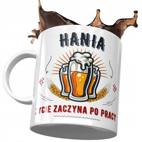 Kubek dla Hani Hanny Koleżanki Przyjaciółki Żony z Nadrukiem ze Zdjęciem