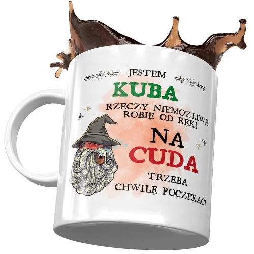 Kubek Dla Jakuba Kuby Kolegi Męża na Prezent z Nadrukiem ze Zdjęciem