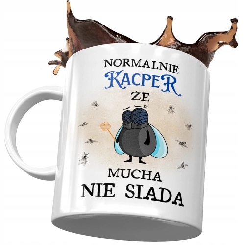 Kubek dla Kacpra Przyjaciela Kolegi na Prezent z Nadrukiem ze Zdjęciem