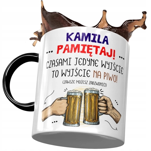 Kubek dla Kamili Koleżanki Idealny Na Prezent z Nadrukiem ze Zdjęciem