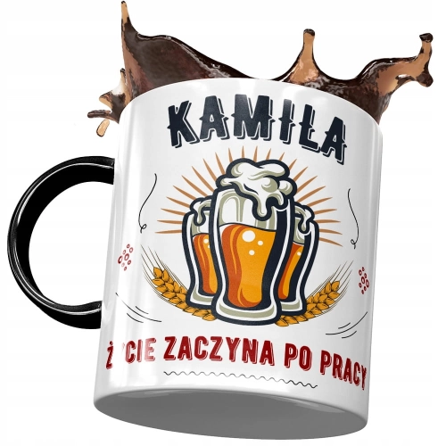 Kubek dla Kamili Koleżanki Idealny Na Prezent z Nadrukiem ze Zdjęciem