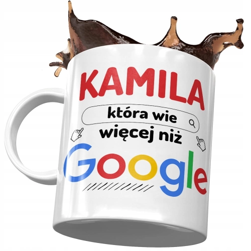 Kubek dla Kamili Koleżanki Idealny Na Prezent z Nadrukiem ze Zdjęciem