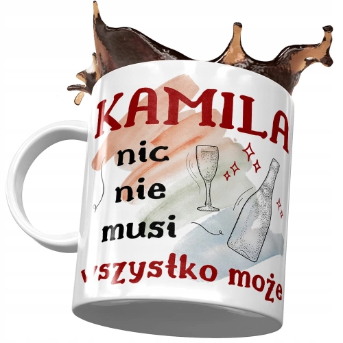 Kubek dla Kamili Koleżanki Idealny Na Prezent z Nadrukiem ze Zdjęciem