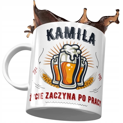 Kubek dla Kamili Koleżanki Idealny Na Prezent z Nadrukiem ze Zdjęciem
