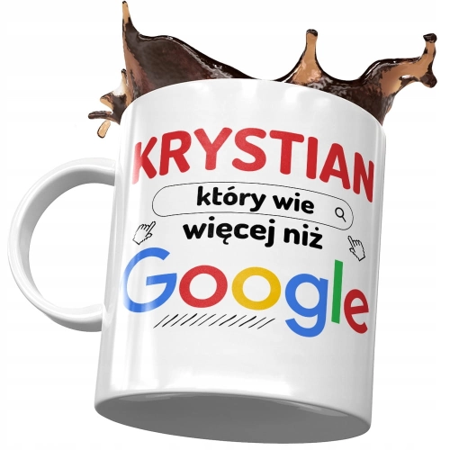 Kubek dla Krystiana Kolegi Męża Chłopaka Prezent z Nadrukiem ze Zdjęciem