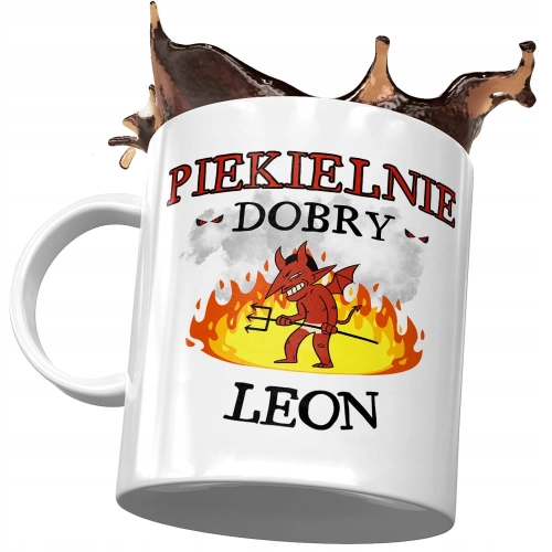 Kubek dla Leona Przyjaciela Kolegi na Prezent z Nadrukiem ze Zdjęciem