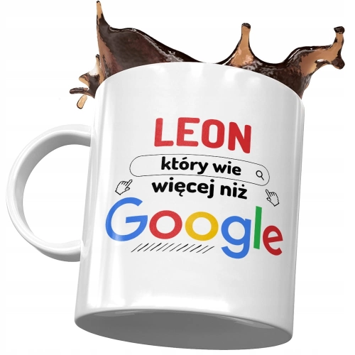 Kubek dla Leona Przyjaciela Kolegi na Prezent z Nadrukiem ze Zdjęciem