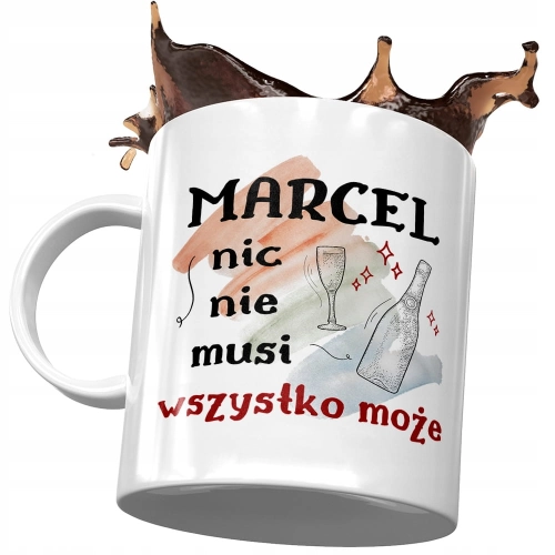 Kubek dla Marcela Przyjaciela Kolegi na Prezent z Nadrukiem ze Zdjęciem