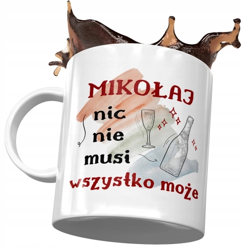 Kubek Dla Mikołaja Kolegi Przyjaciela na Prezent z Nadrukiem ze Zdjęciem