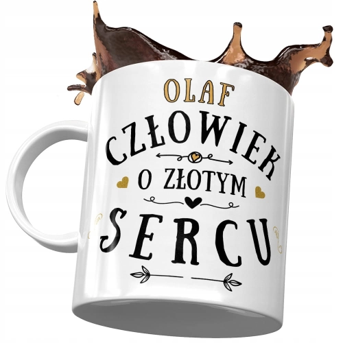 Kubek Dla Olafa Kolegi Przyjaciela Męża na Prezent z Nadrukiem ze Zdjęciem