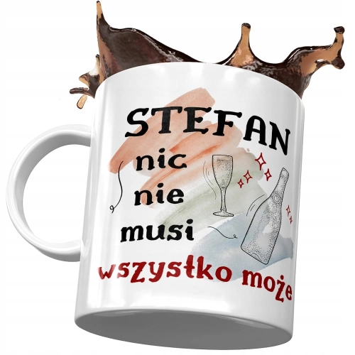 Kubek dla Stefana Męża Kolegi Prezent na Urodziny z Nadrukiem ze Zdjęciem